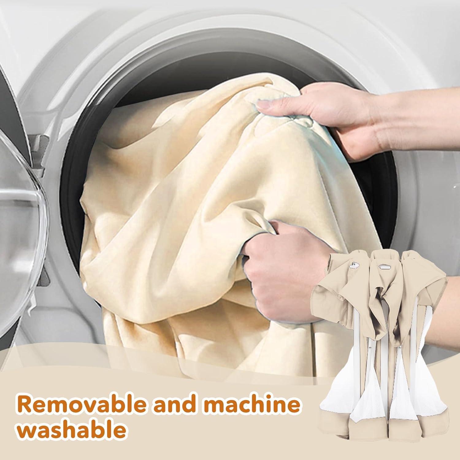 Parque Infantil Plegable Amarillo ETWL-099 127x127 cm con Pelotas