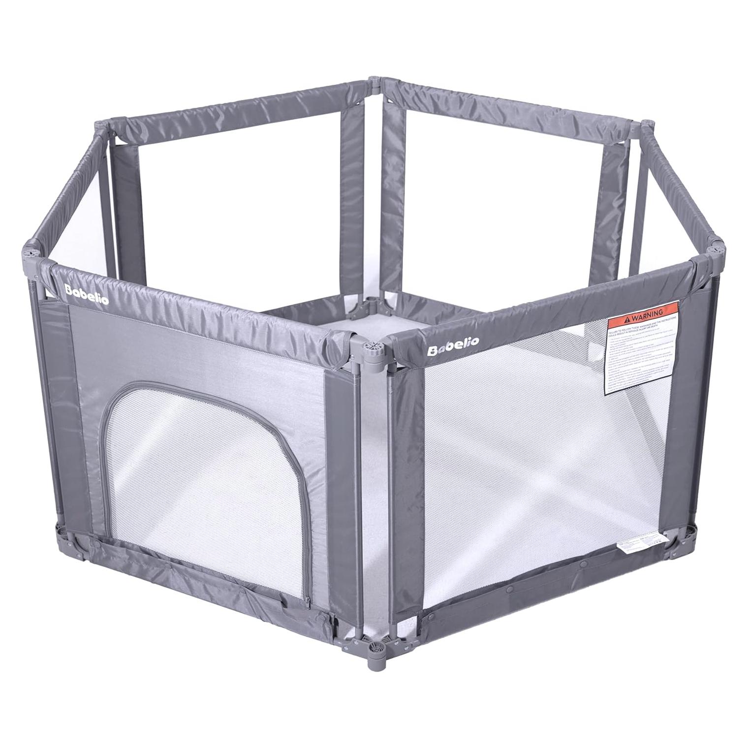 Parque Infantil Plegable Babelio 157x79 cm Ajustable Seguro