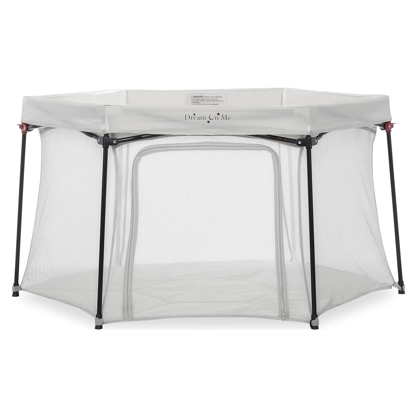 Parque Infantil Dream On Me Onyx Gris - Portátil y Ligero