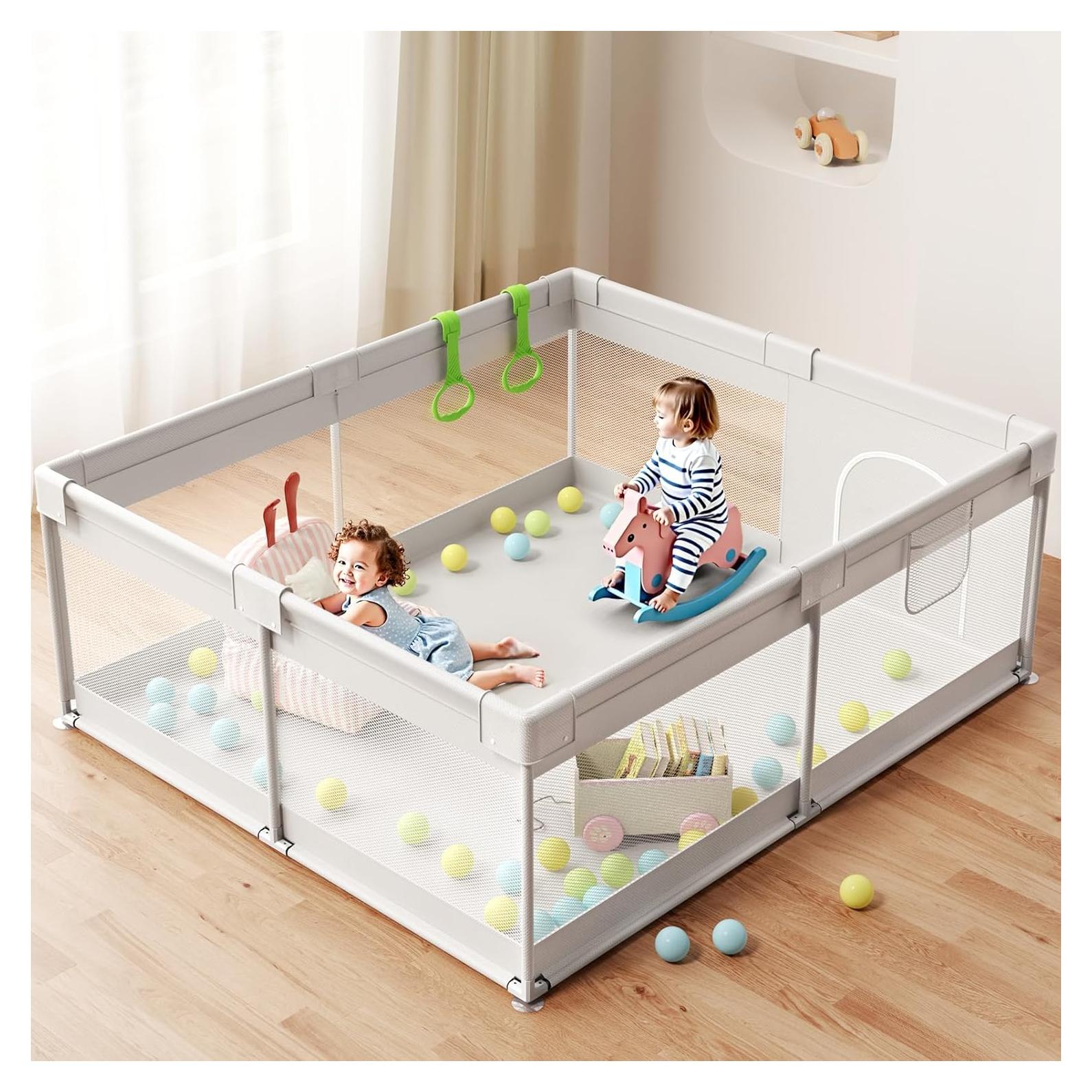 Parque Infantil Extra Grande ZEEBABA 175x200cm con Puerta
