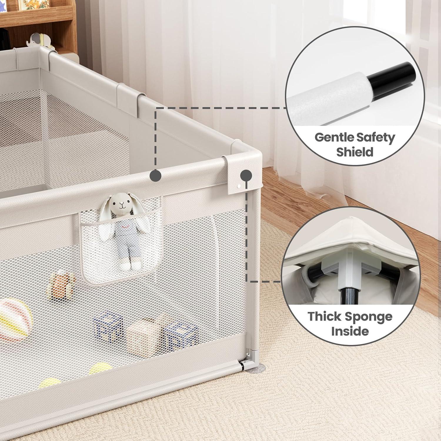 Parque Infantil Extra Grande ZEEBABA 175x200cm con Puerta