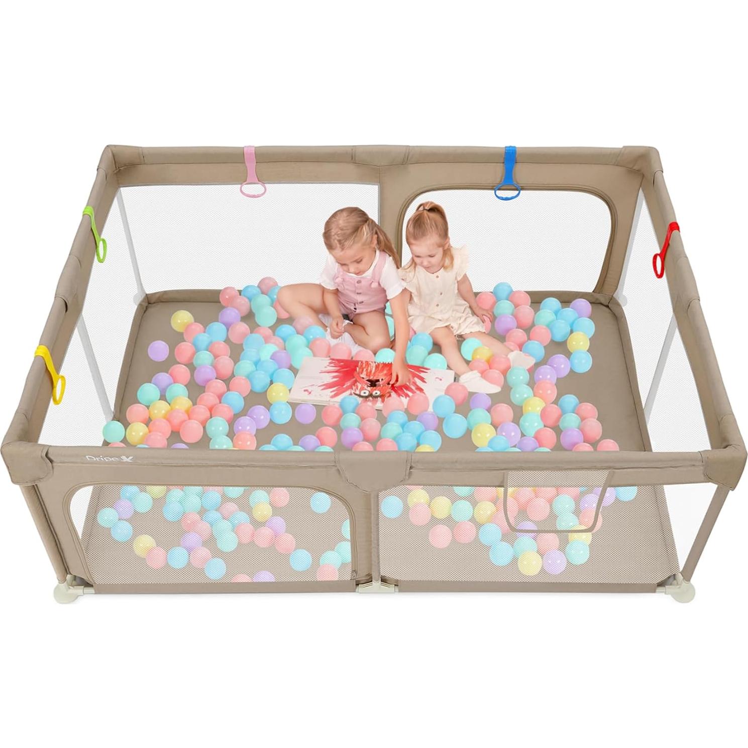 Parque Infantil Dripex 180x120cm Caqui - Seguridad y Diversión