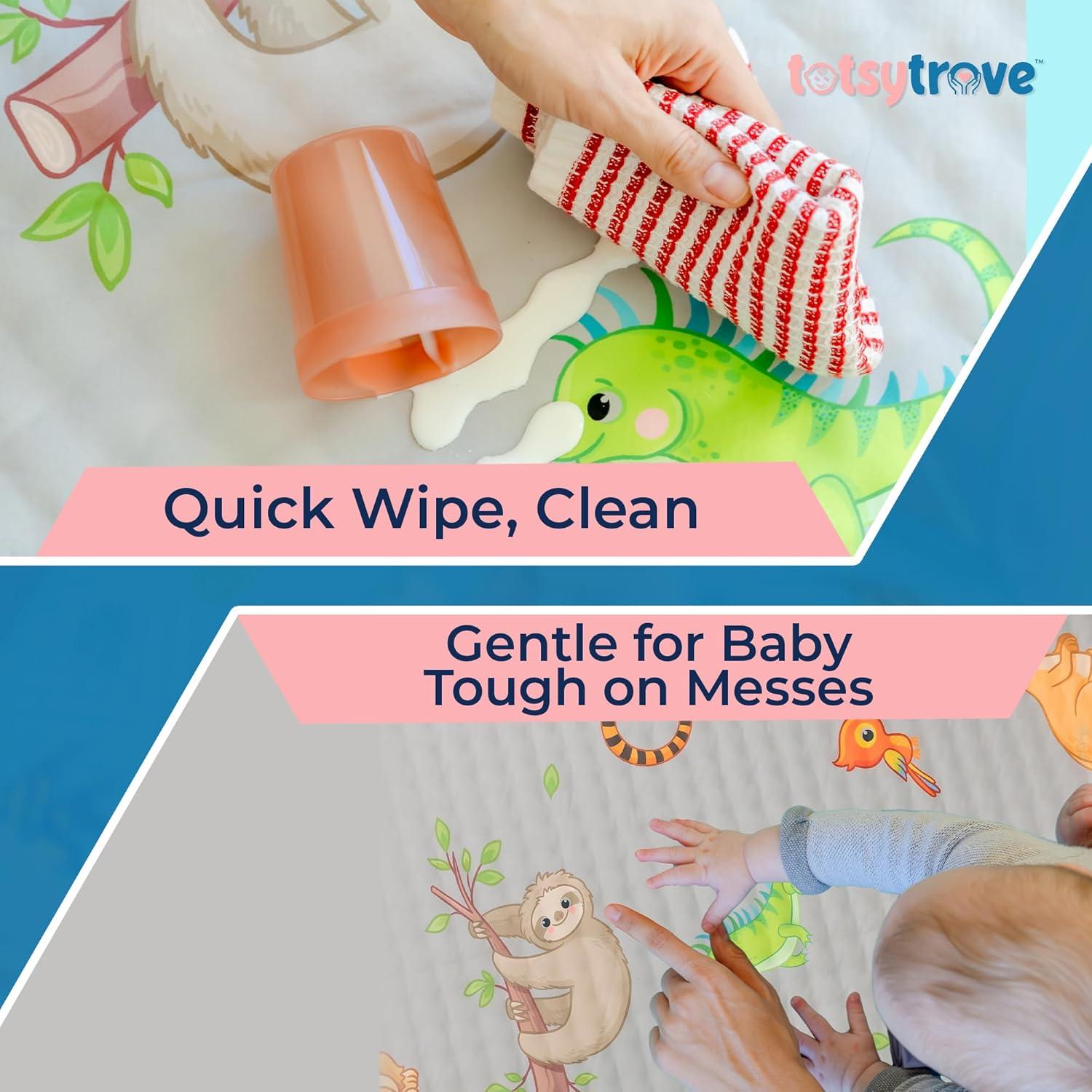 Alfombra de Juego Hexagonal TotsyTrove 132x114 cm Antideslizante