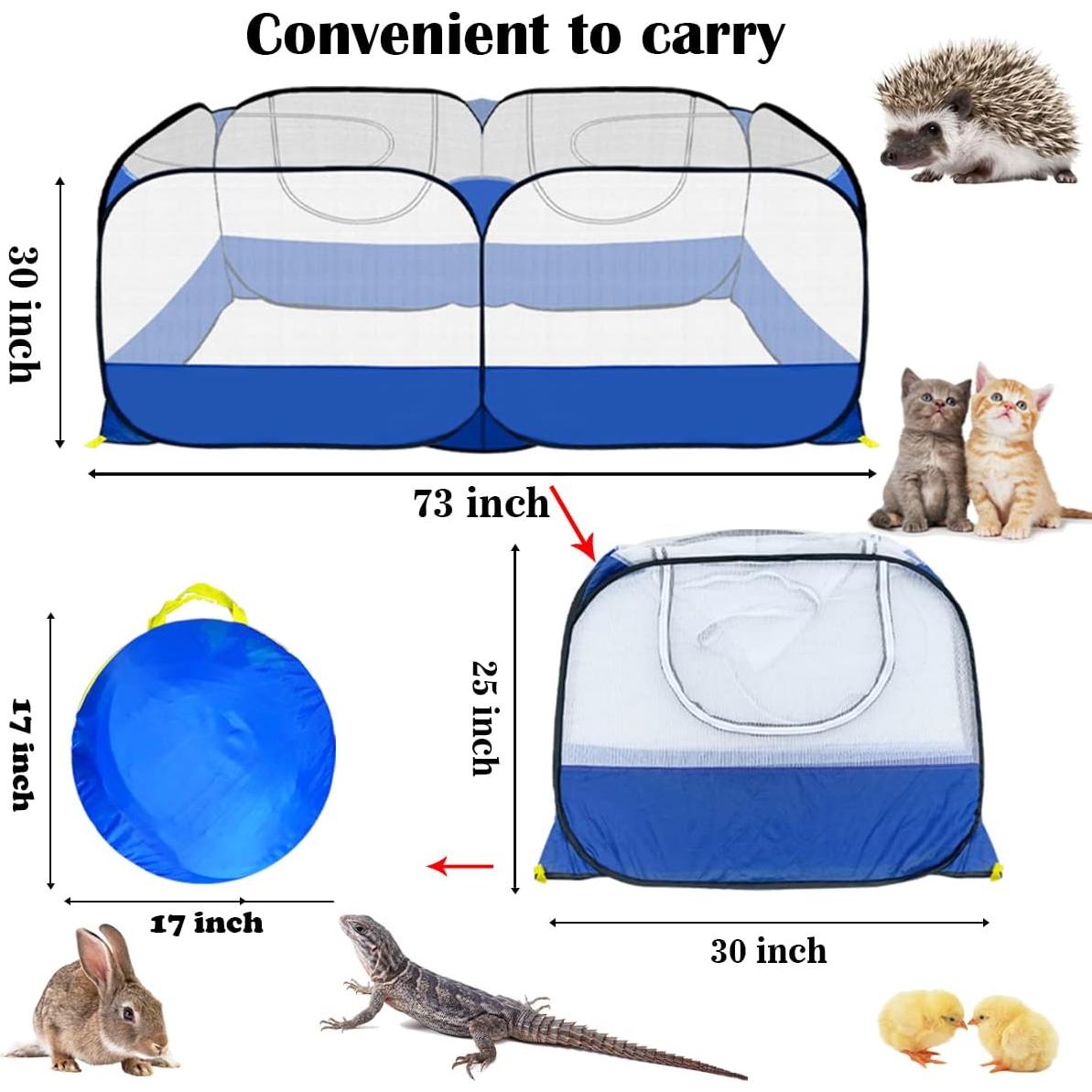Parque de Juegos para Mascotas GABraden Azul 185x76 cm