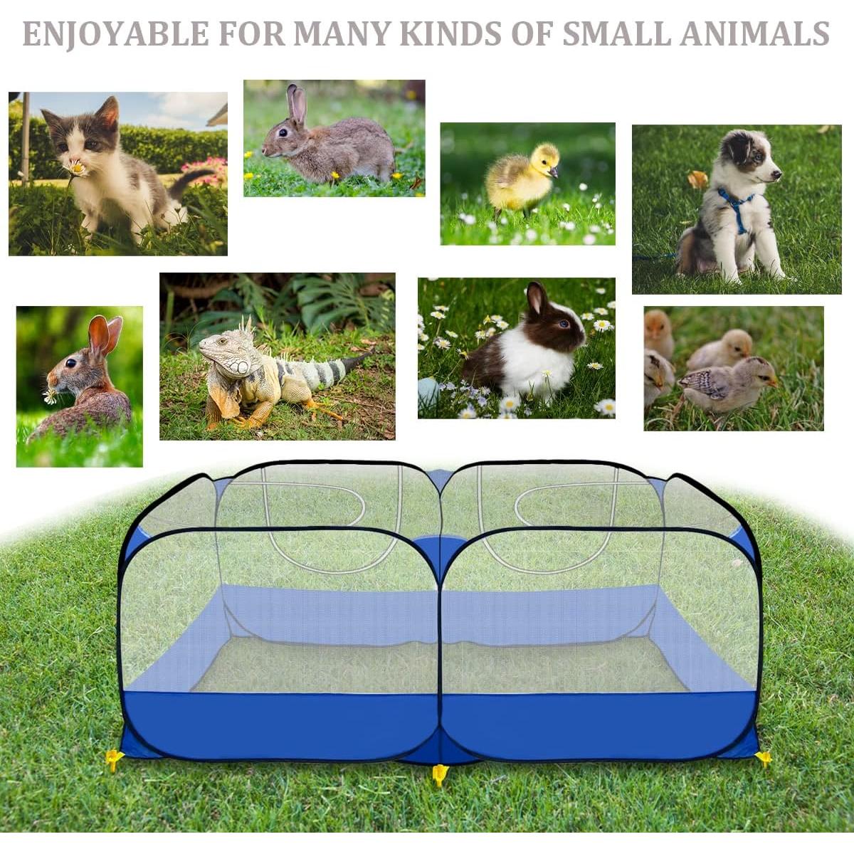 Parque de Juegos para Mascotas GABraden Azul 185x76 cm