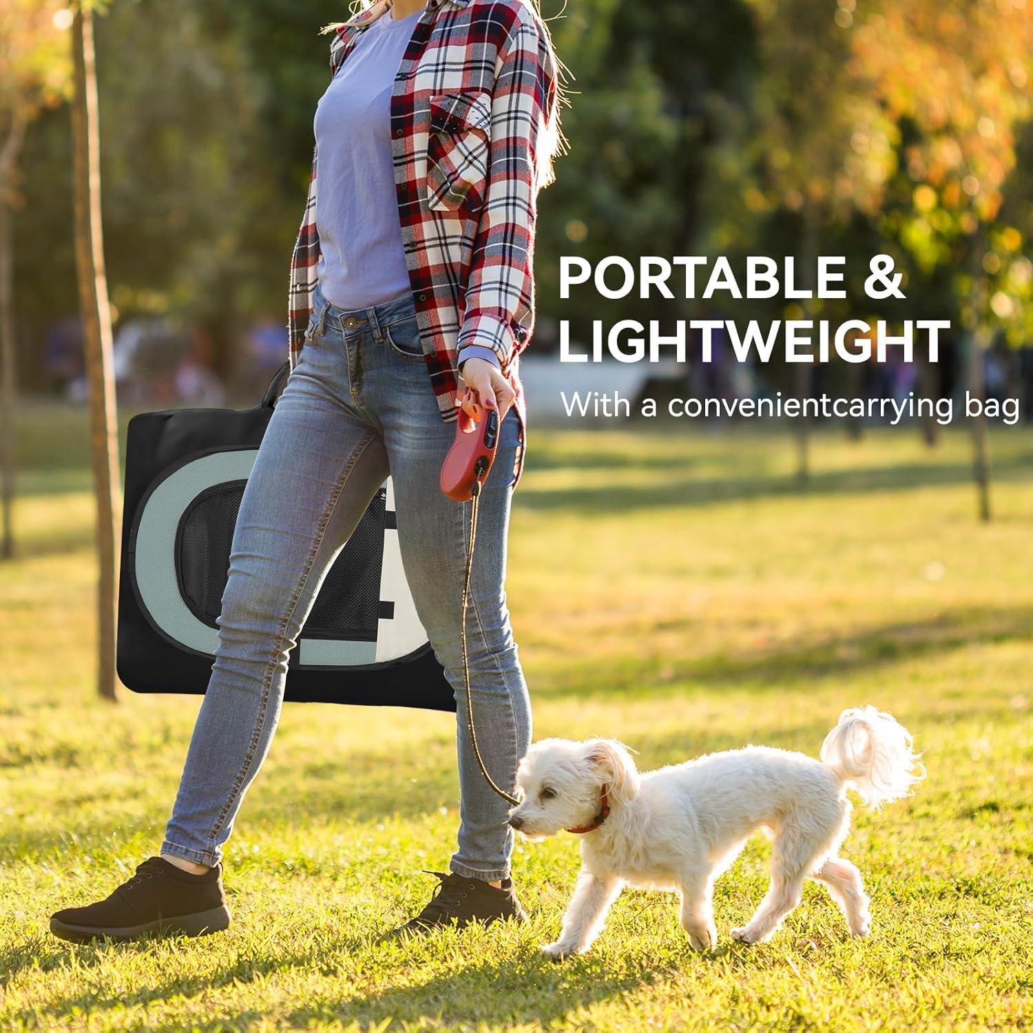 Parque para mascotas Siedihit gris pequeño 73.66x73.66 cm