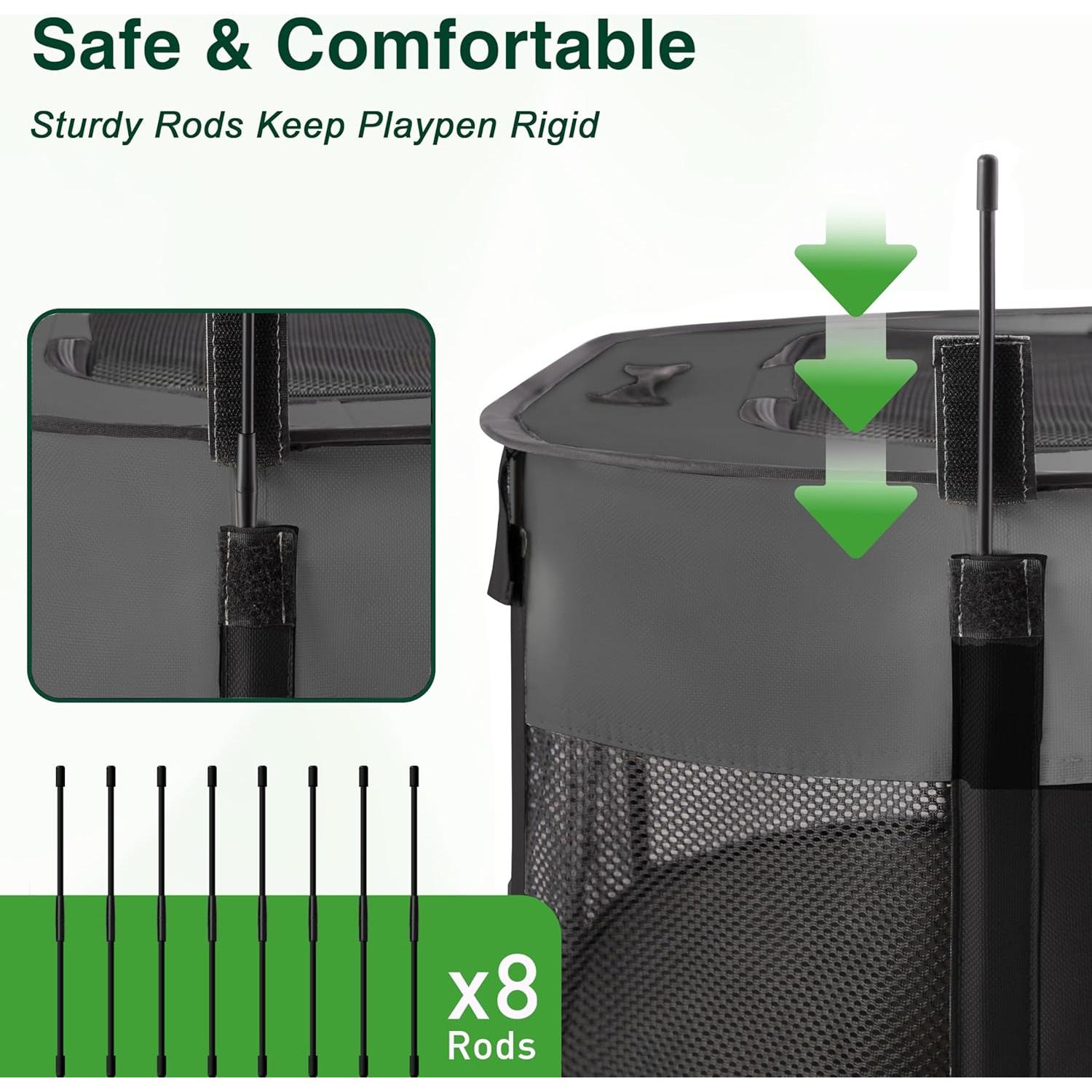 Jaula de Juego para Perros Pequeños Cabaña de Amor Gris S