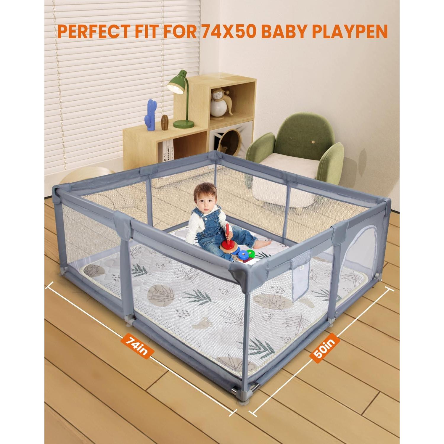 Alfombra de Juego de Espuma ZUVVIA 187x127 cm Antideslizante