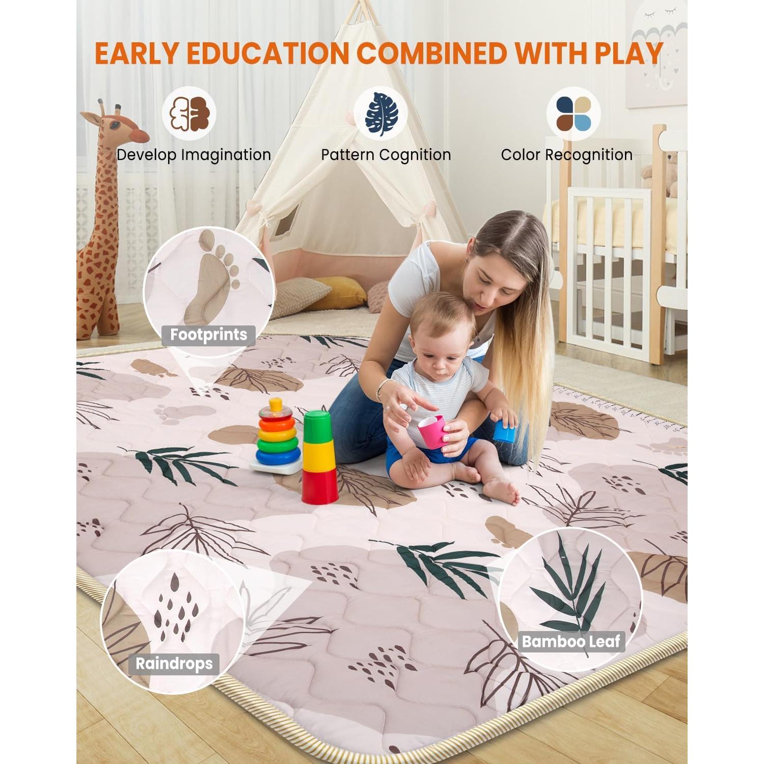 Alfombra de Juego de Espuma ZUVVIA 187x127 cm Antideslizante