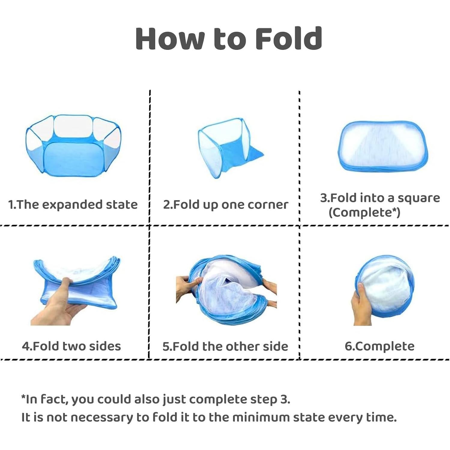 Cercado de Ejercicio Transparente Amakunft para Mascotas Pequeñas