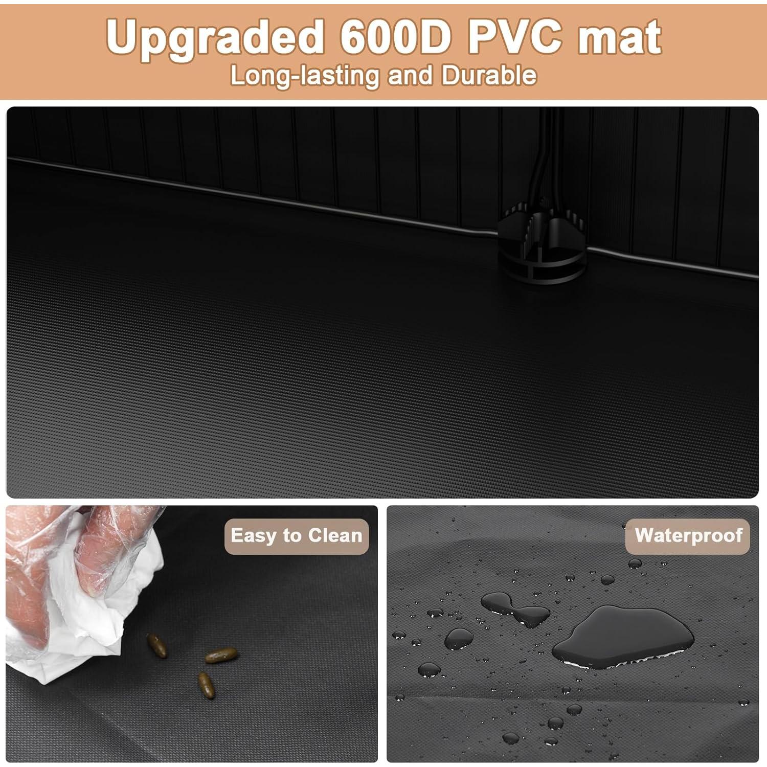 Jaula para Cobayas Tresbro 12 Paneles Negra 121.9x61cm