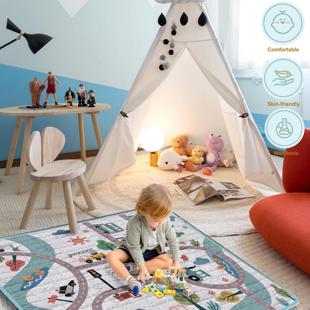 Alfombrilla de Juego ZNVYPPD 50x50 cm Antideslizante Coche