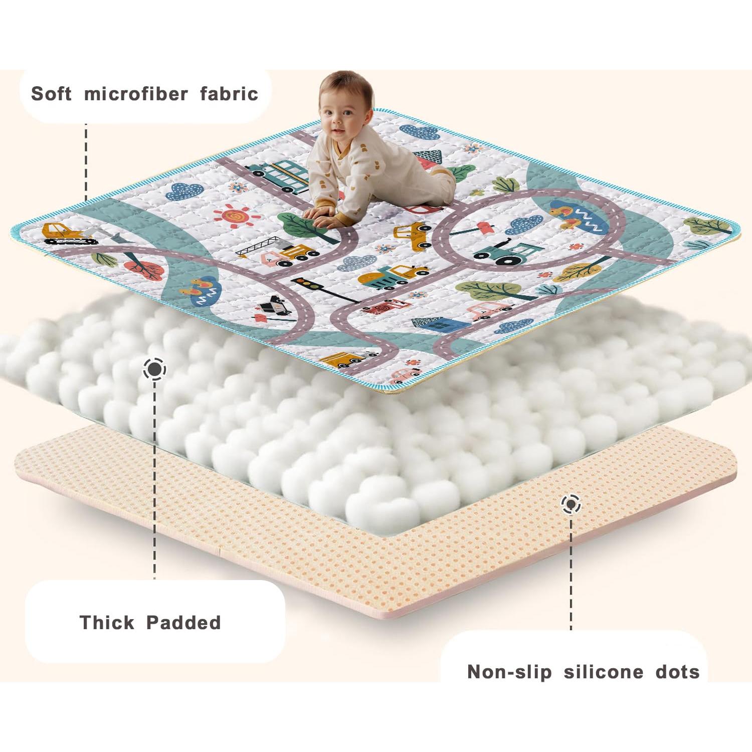 Alfombrilla de Juego ZNVYPPD 50x50 cm Antideslizante Coche