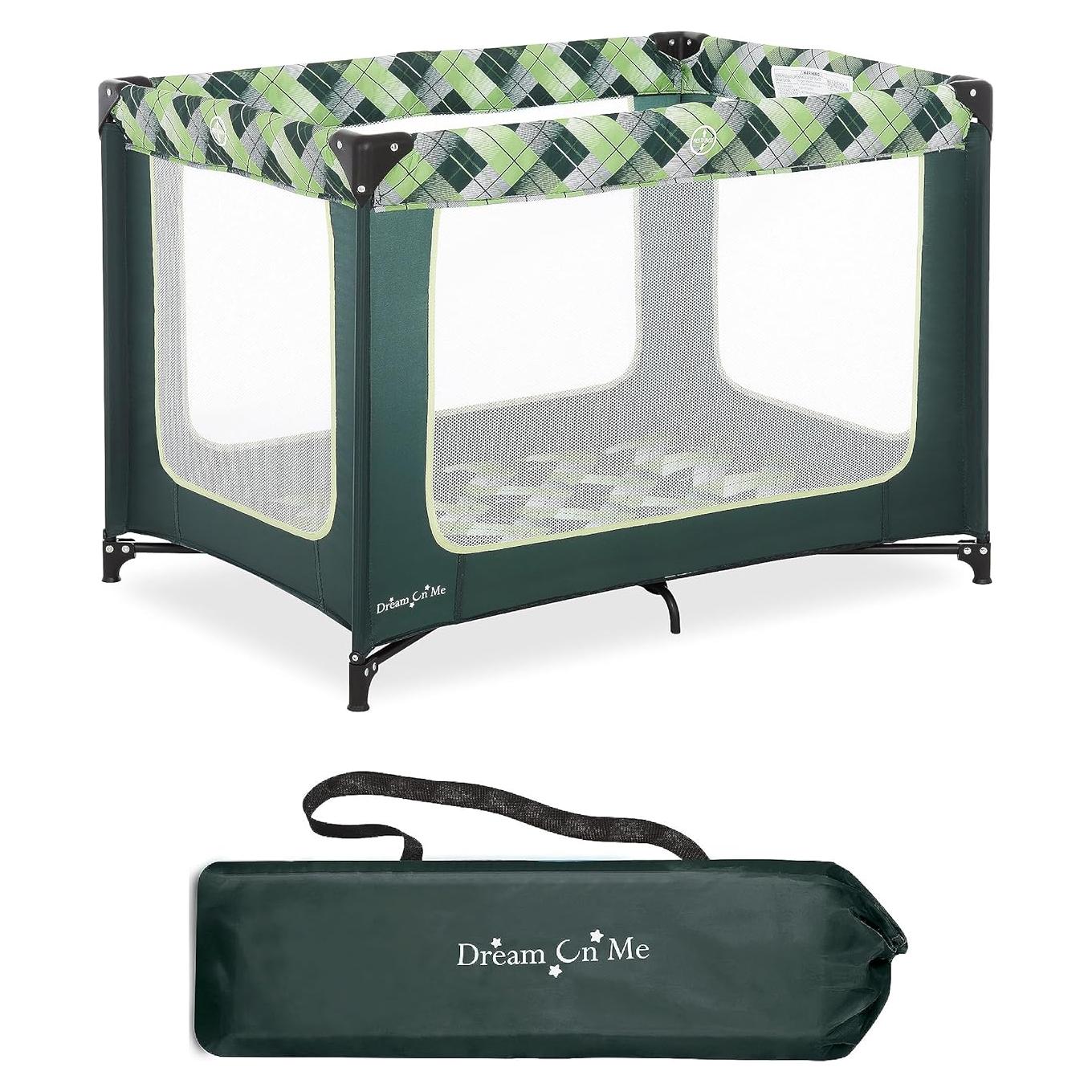 Parque Infantil Portátil Dream On Me Zoom Verde - Plegable y Ligero