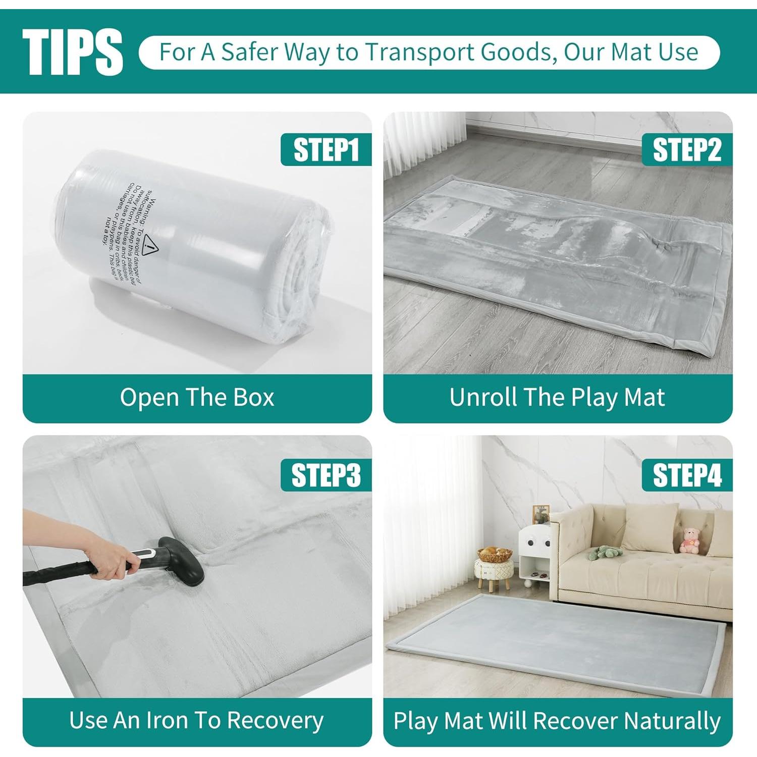 Alfombra de Juego MABOZOO 187.96x127 cm Espuma Antideslizante