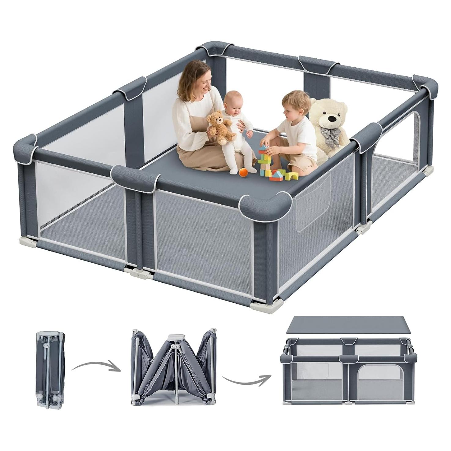 Parque Infantil Plegable G TALECO GEAR 150x180cm con Alfombra