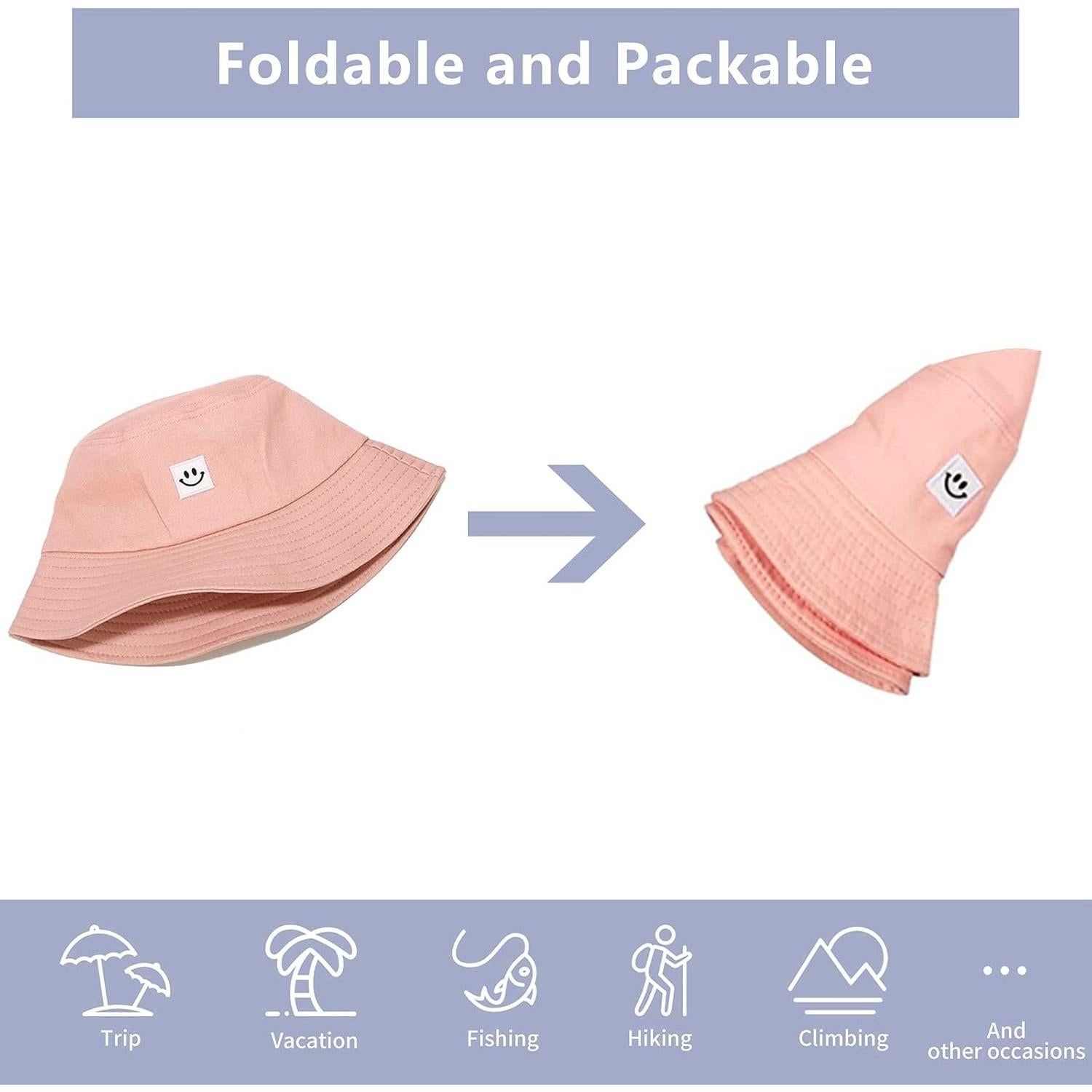 Sombrero de Sol para Niños AJG Algodón Plegable Unisex 54 cm