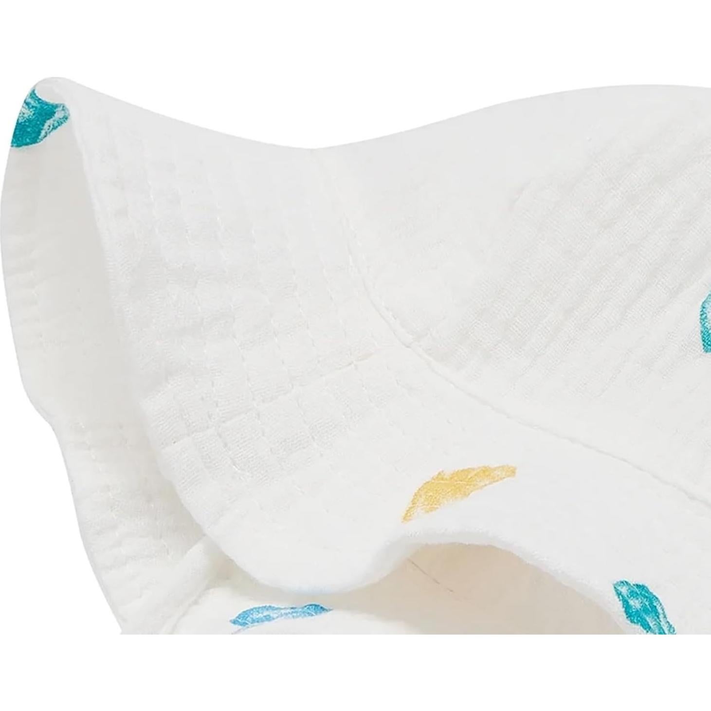 Sombrero de sol para bebés de algodón con ala ancha - 0-12 meses