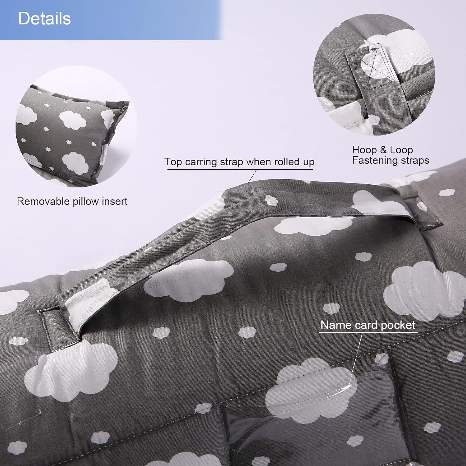 Colchoneta NapCure para Niños 127x51 cm con Almohada y Manta