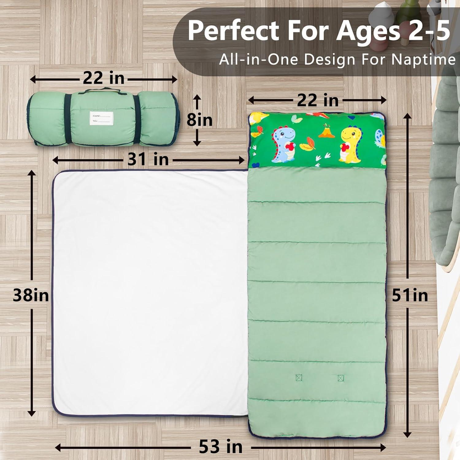 Colchoneta Ligera PRIMLECT para Niños 129.5x55.9cm con Almohada