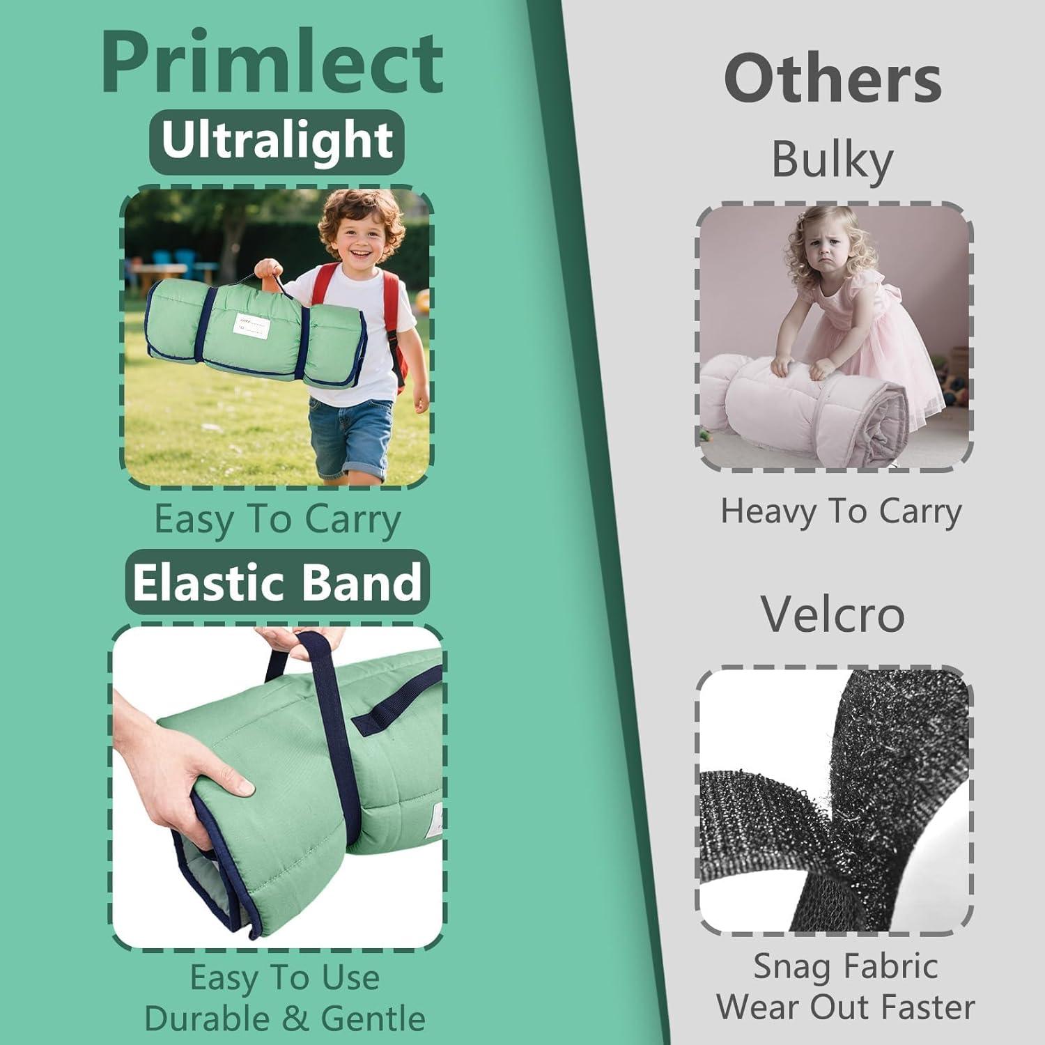 Colchoneta Ligera PRIMLECT para Niños 129.5x55.9cm con Almohada