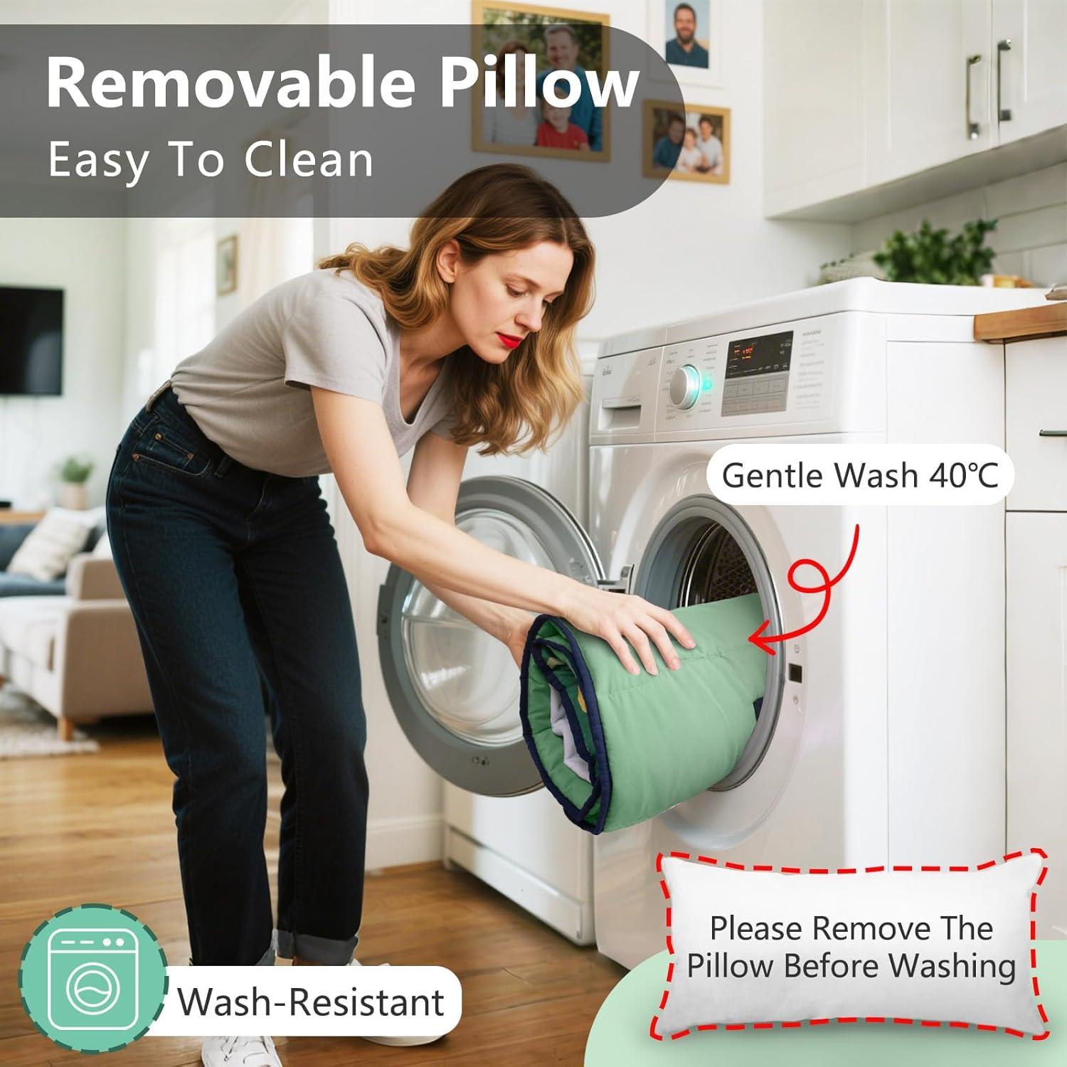 Colchoneta Ligera PRIMLECT para Niños 129.5x55.9cm con Almohada