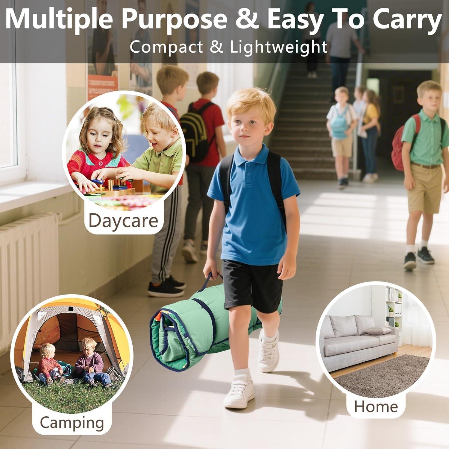 Colchoneta Ligera PRIMLECT para Niños 129.5x55.9cm con Almohada