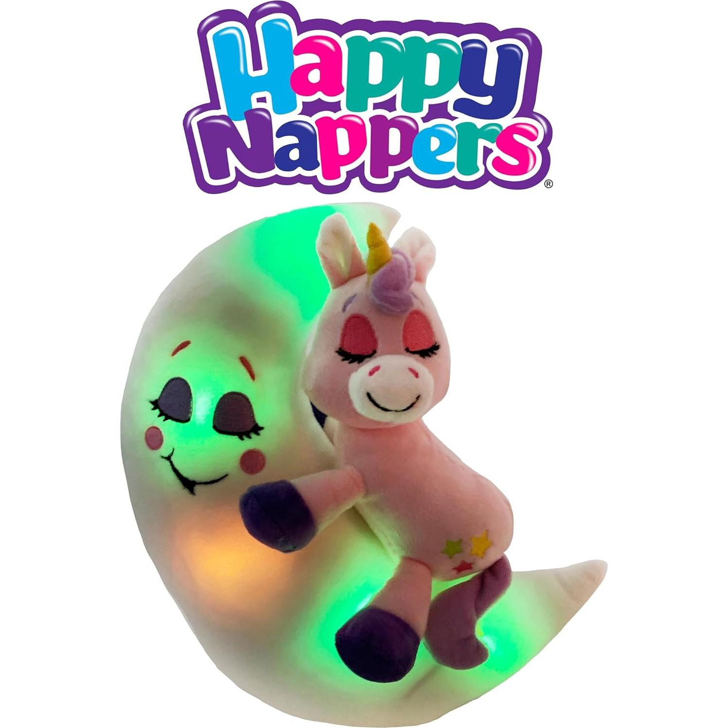 Happy Nappers Lullabrites Unicornio - Peluche con Luz y Sonido