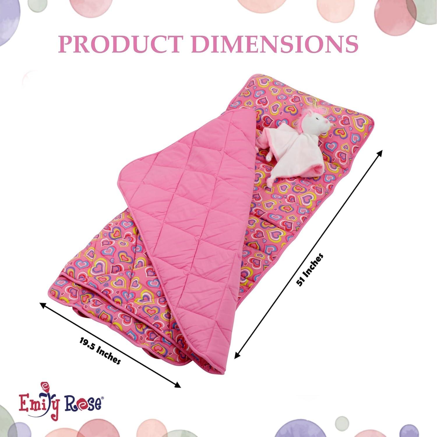Colchoneta de Siesta para Niños Emily Rose Rosa 130x51cm