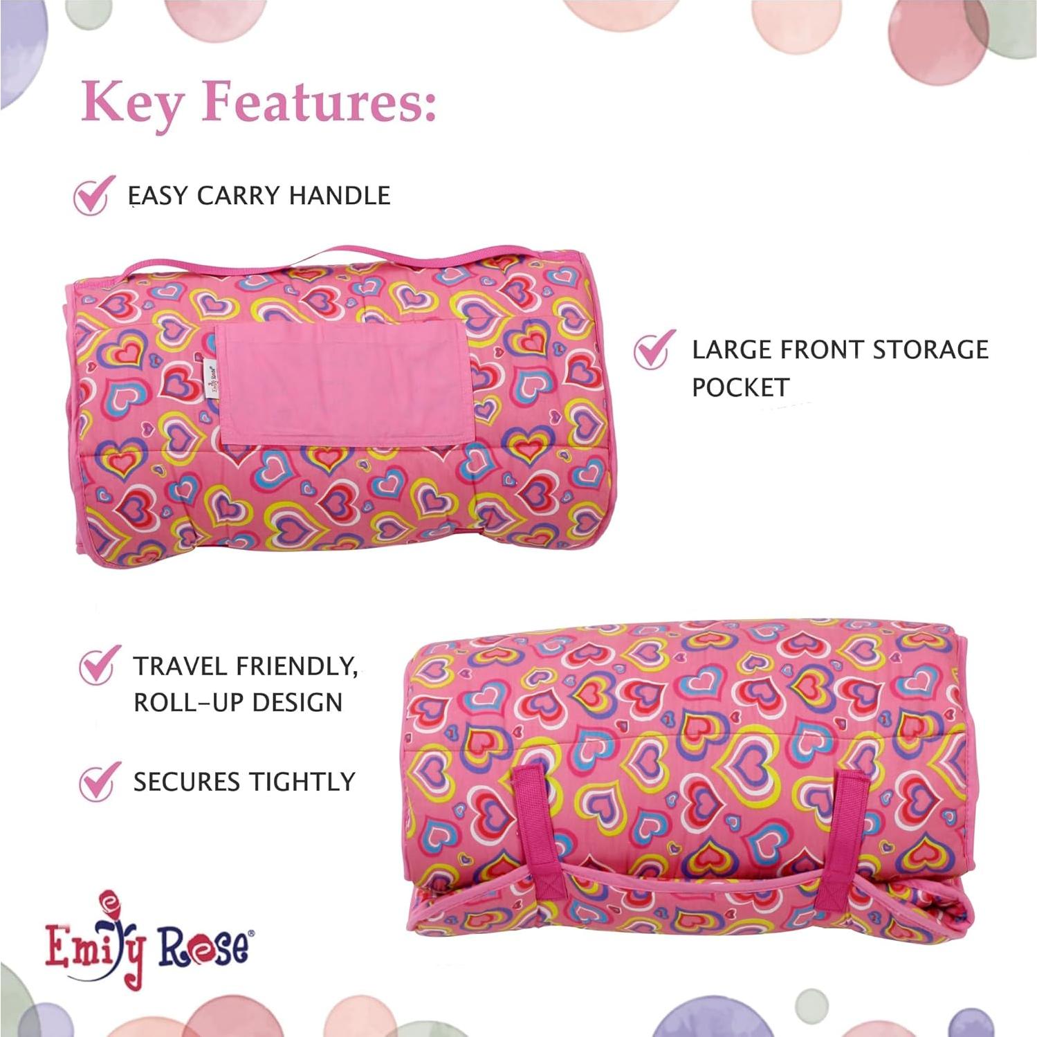 Colchoneta de Siesta para Niños Emily Rose Rosa 130x51cm