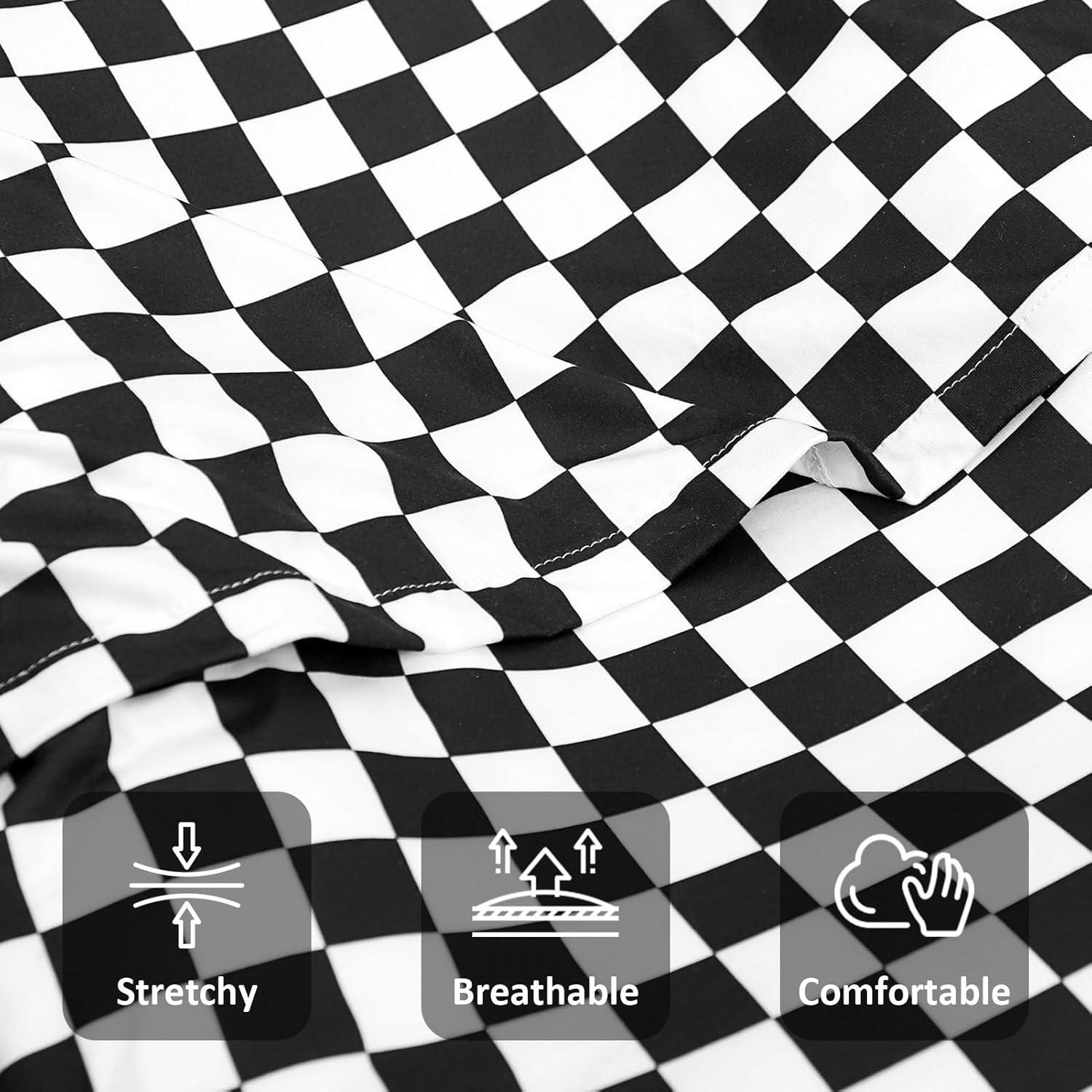 Funda de Lounger DILIMI para Bebés Cuadrícula Negra 80x54 cm