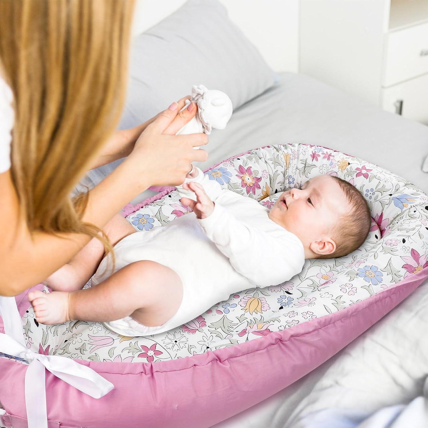 Funda de Reemplazo para Lounger de Bebé Morado 49.8x81.5cm