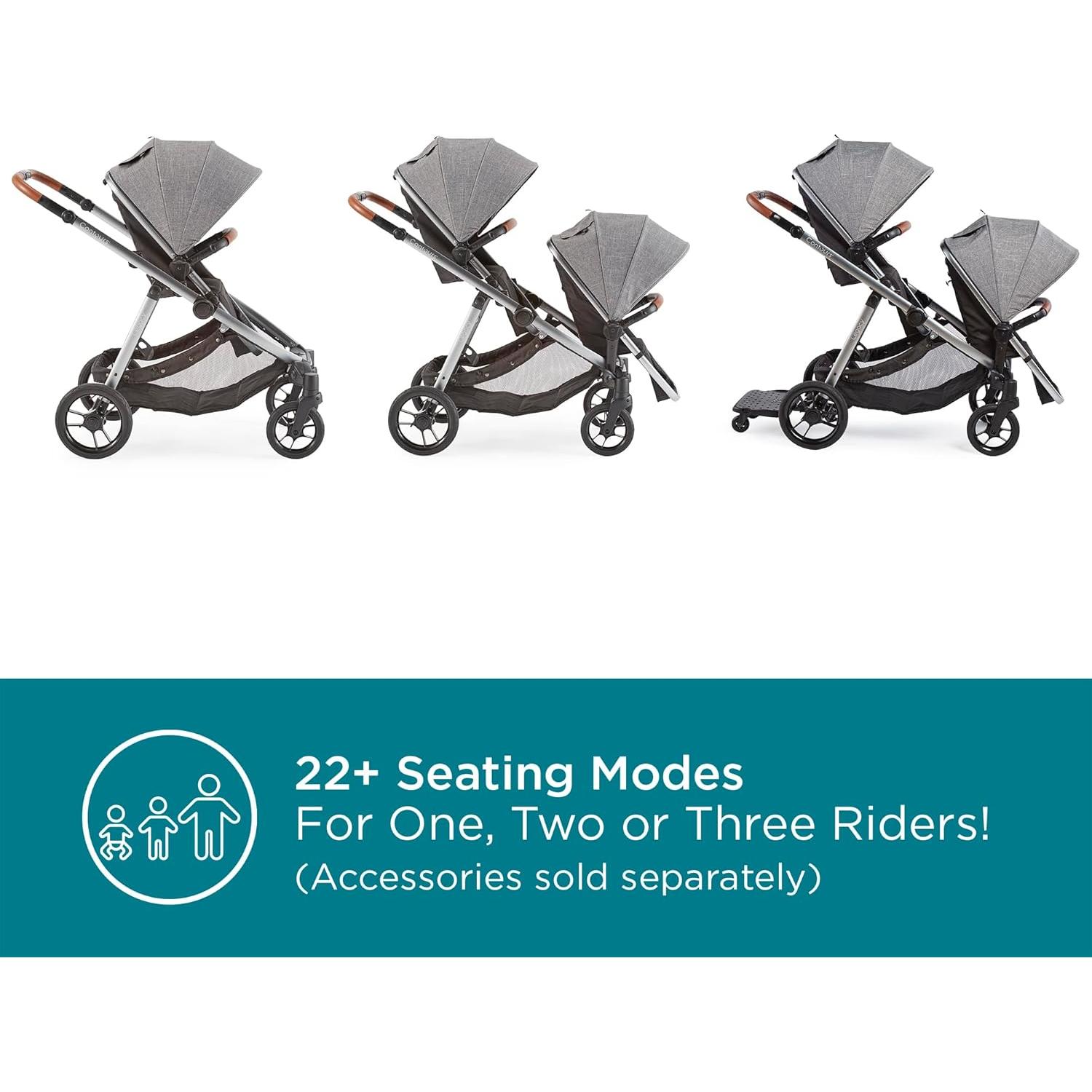 Carrito Convertible Contours Legacy Gris Grafito 1-2 Asientos