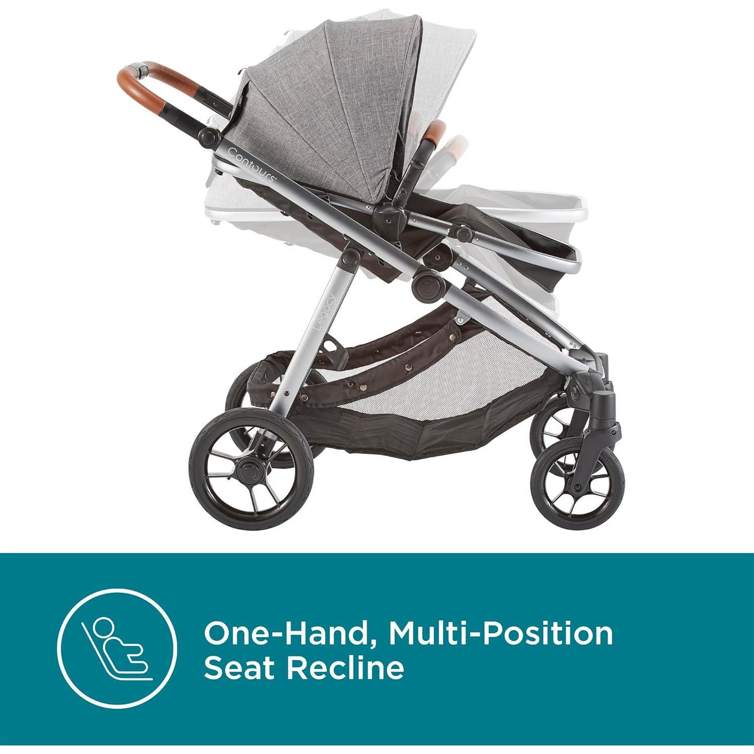 Carrito Convertible Contours Legacy Gris Grafito 1-2 Asientos