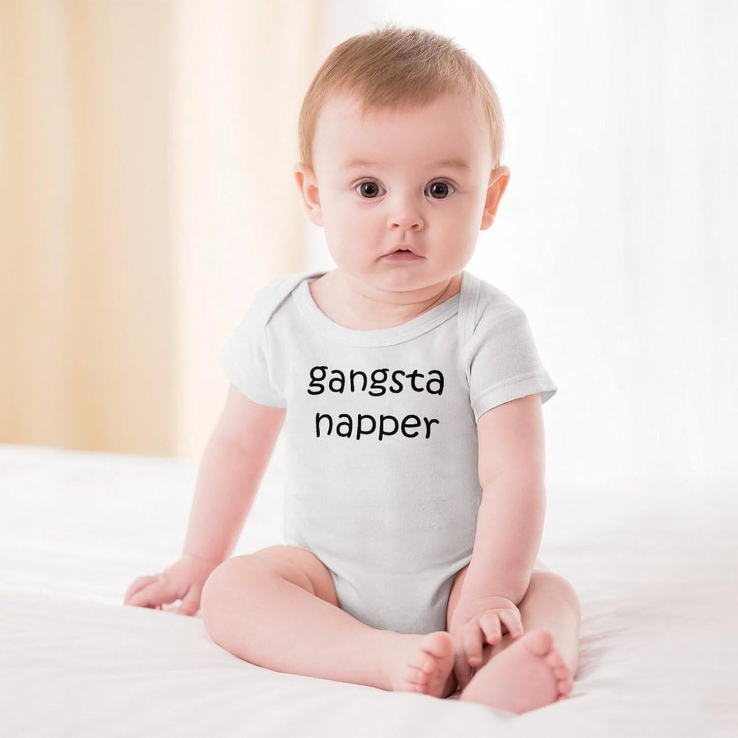 Bodysuit de Bebé Unisex Gangsta Napper - Algodón 100% - 3 meses