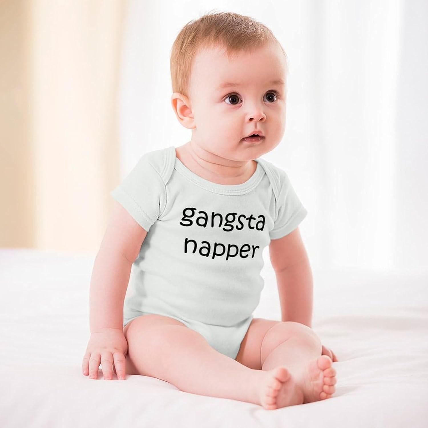 Bodysuit de Bebé Unisex Gangsta Napper - Algodón 100% - 3 meses