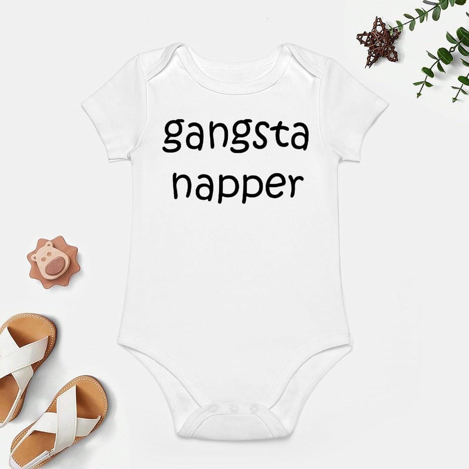 Bodysuit de Bebé Unisex Gangsta Napper - Algodón 100% - 3 meses