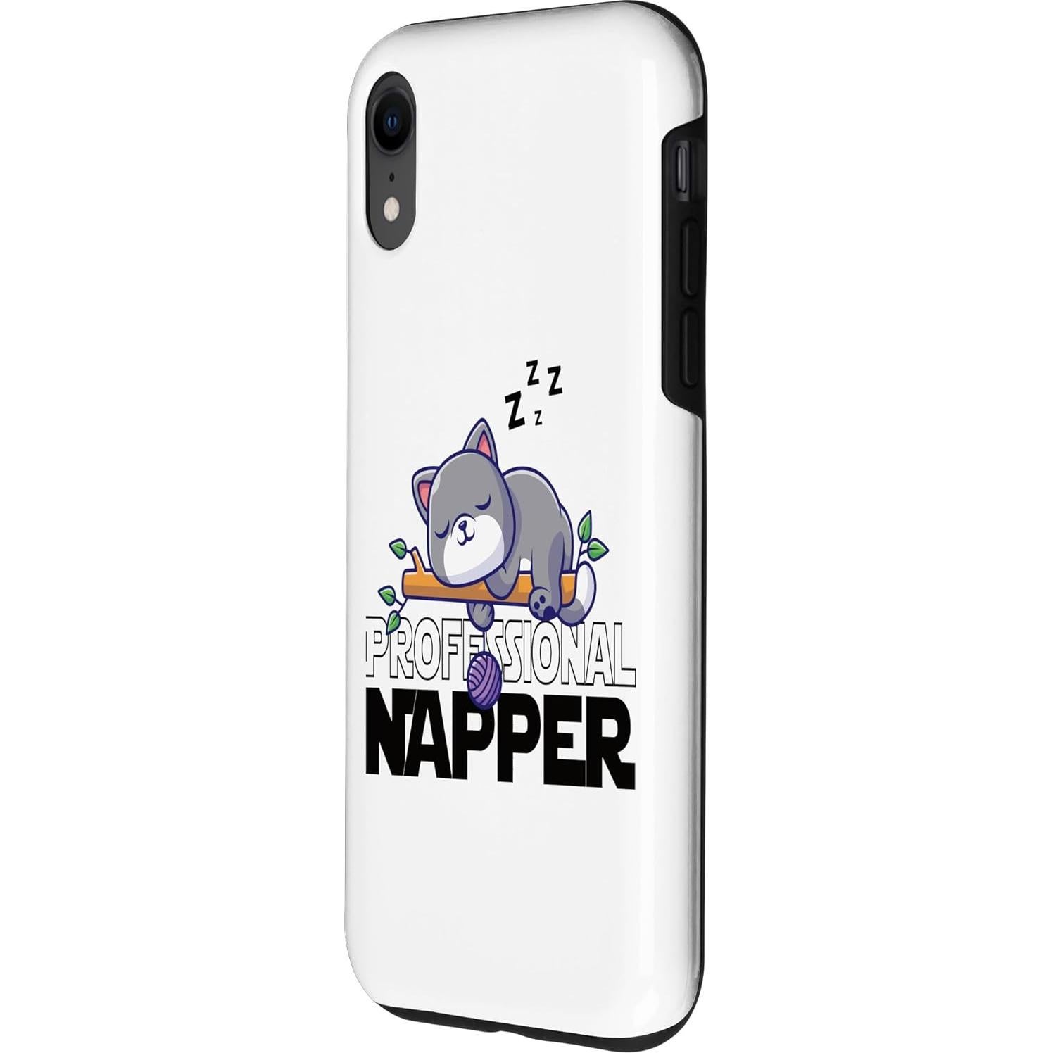 Funda Protectora para iPhone XR Gato Dormilón Profesional