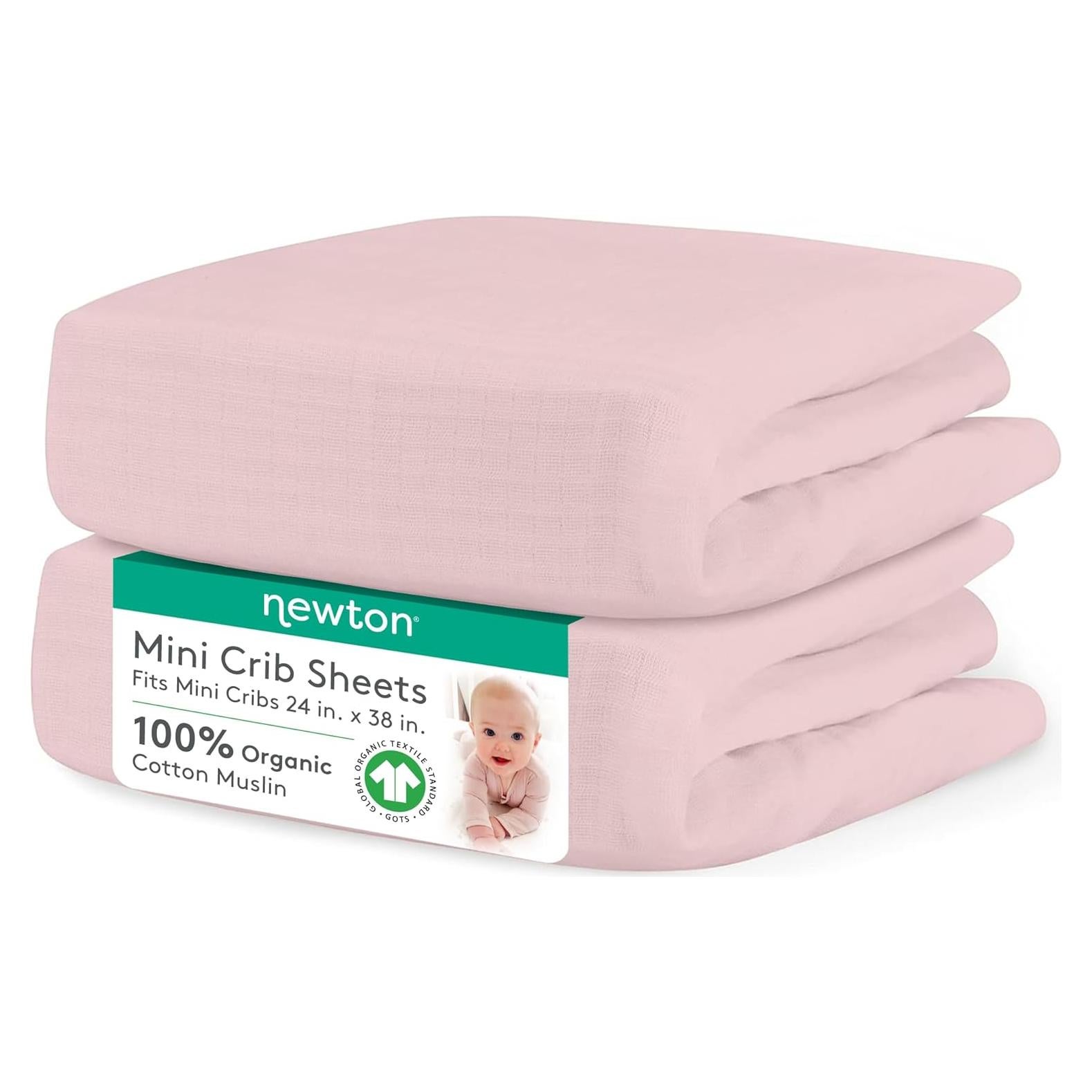 Sábanas Ajustadas para Cuna Mini Newton Baby 100% Algodón Orgánico