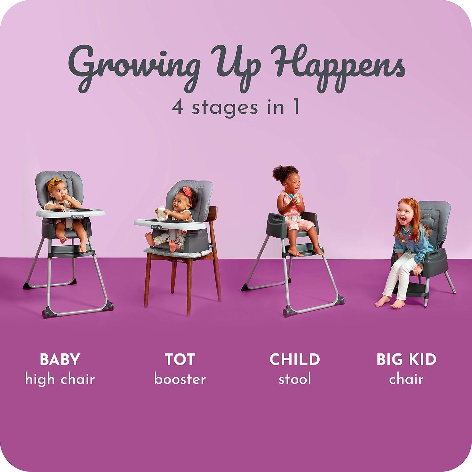 Silla Alta 4-en-1 Century Dine On Metro, Crece con el Niño