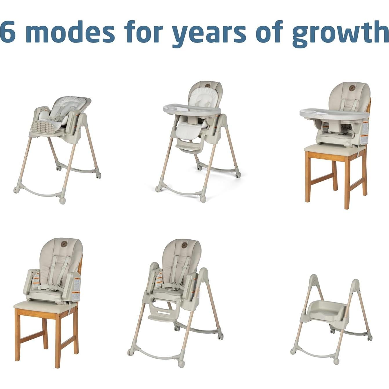 Silla Alta Plegable Maxi-Cosi Minla 6-en-1 Avena Clásica