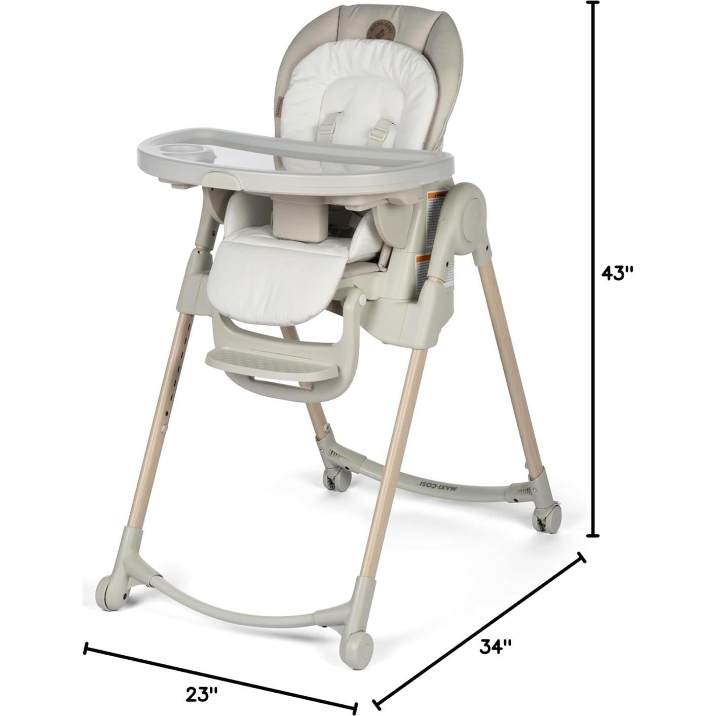 Silla Alta Plegable Maxi-Cosi Minla 6-en-1 Avena Clásica