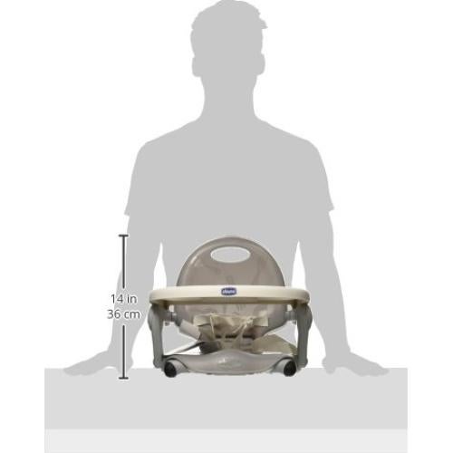 Asiento Elevador Chicco Pocket Snack Portátil 22.68 kg Gris
