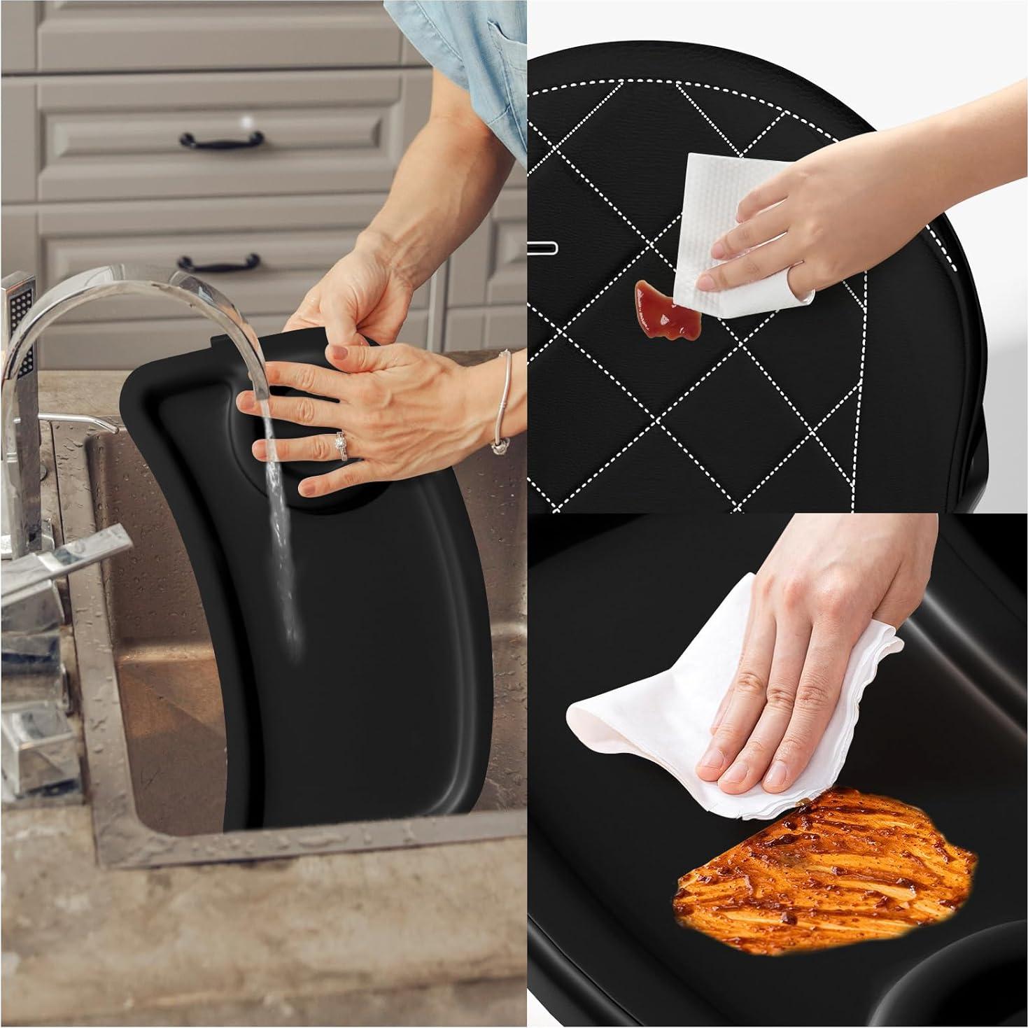 Silla Alta Convertible 6 en 1 para Bebés y Niños - Negro