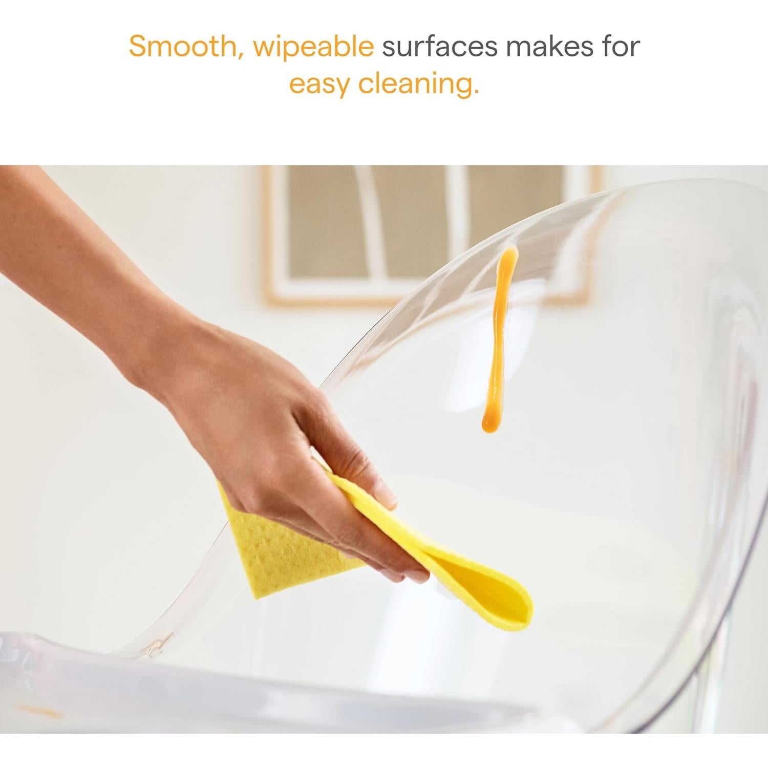 Silla Alta Giratoria 360° Munchkin Nube para Bebés - Blanco y Gris