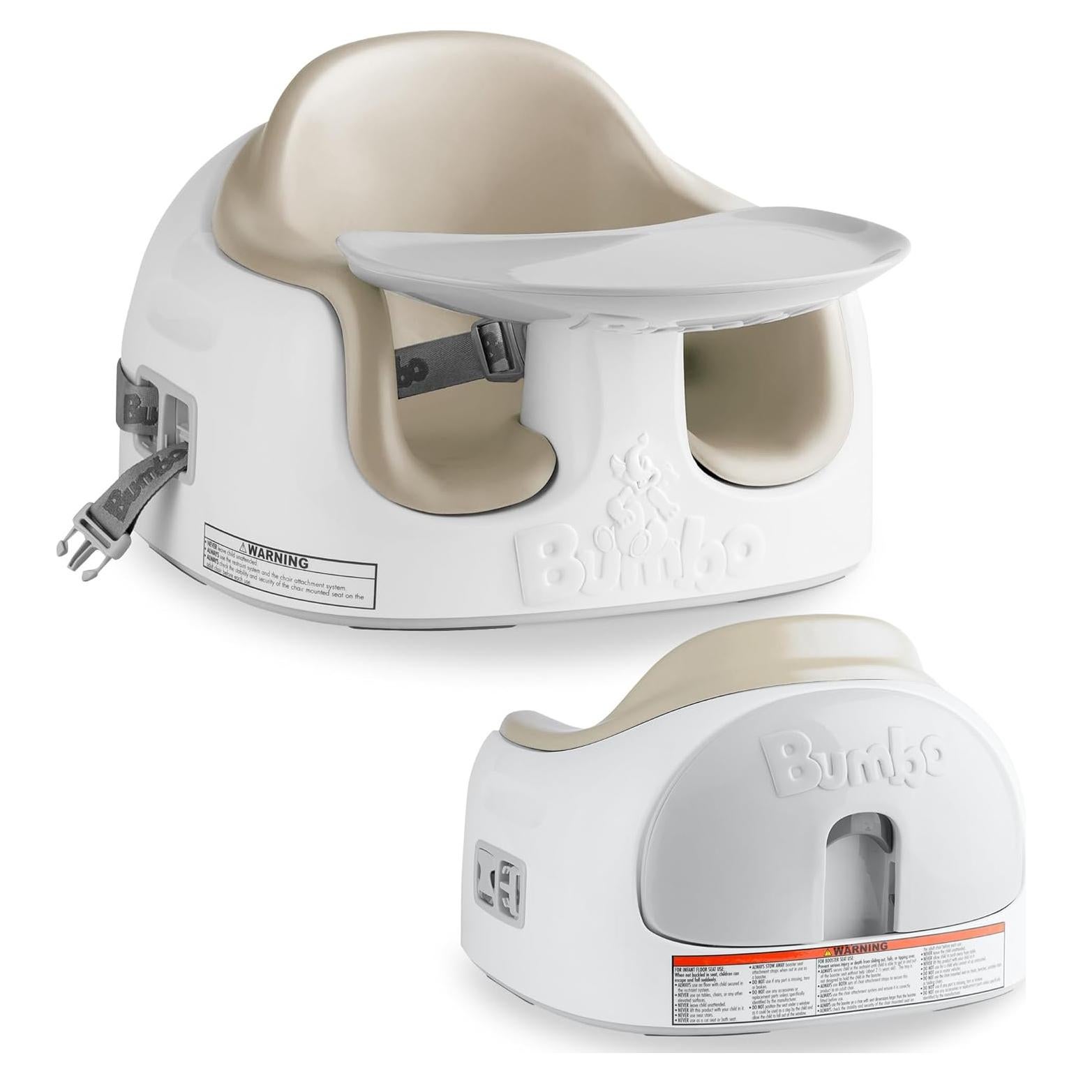 Asiento Multiusos 3 en 1 Bumbo Taupe para Niños 6-36 Meses