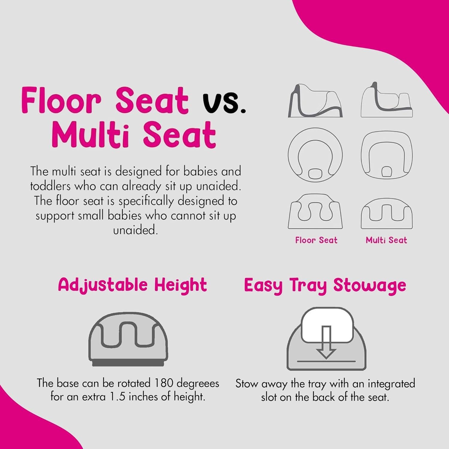 Asiento Multiusos 3 en 1 Bumbo Taupe para Niños 6-36 Meses