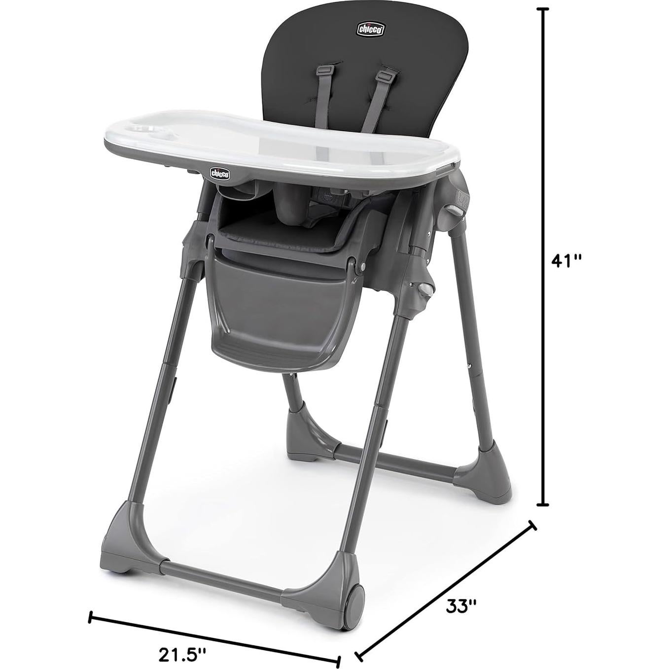 Silla Alta Plegable Chicco Polly con Almohadilla Fácil Limpieza