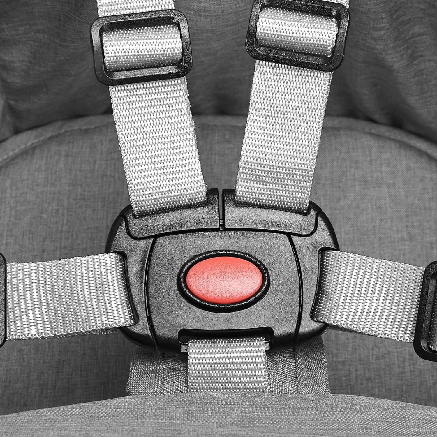 Silla de Gancho Plegable TCBunny para Bebés - Gris, 16.8 kg