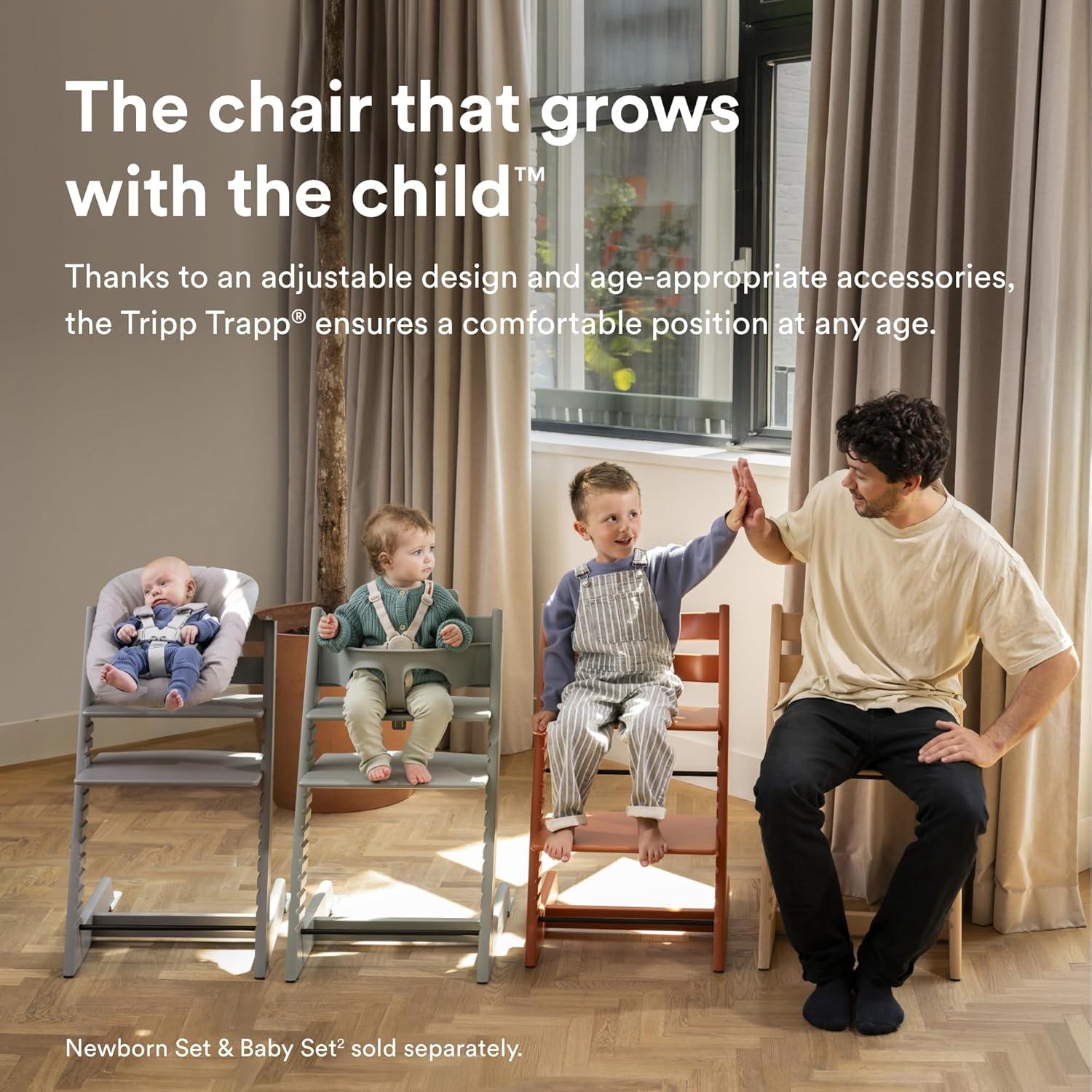 Silla Tripp Trapp Stokke Natural Ajustable Ergonómica